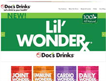 Tablet Screenshot of docsdrinks.com